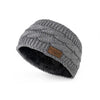 Plush Cable Knit Headwarmer Grey